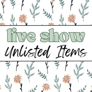 Floral Pattern Live Show Sign